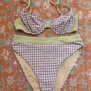 Madewell gingham bikini!